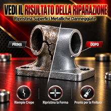 Carica l'immagine nel visualizzatore di Gallery, Stucco per Metallo, Metallo Liquido Industriale, Bicomponente per Metalli per Riparare Crepe e Fessure, Acciaio Liquido 