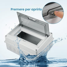 Carica l'immagine nel visualizzatore di Gallery, Quadro Elettrico Esterno, 8 Moduli IP65 Impermeabile Scatola Distribuzione