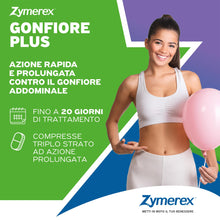Carica l'immagine nel visualizzatore di Gallery, Zymerex GONFIORE PLUS 20 Compresse | Integratore alimentare | Probiotici e prebiotici | Gonfiore addominale | Equilibrio
