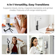 Carica l'immagine nel visualizzatore di Gallery, K&amp;F CONCEPT 4‑in‑1 Treppiede Magnetico per Smartphone Magneti Doppia Faccia