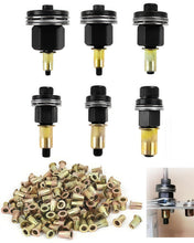Carica l'immagine nel visualizzatore di Gallery, 186 Pezzi Inserto Filettato Rivettatrice Manuale di Teste Set, M3, M4, M5, M6, M8, M10, Rivettatrice per Inserti Filetta