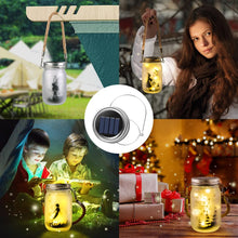 Carica l'immagine nel visualizzatore di Gallery, Adiwo 6 Pezzi Lanterna Solare da Esterno Parti di ricambio, Catena luminosa da 2 m con 20 LED, Viene fornito con 6 manig