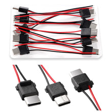 Carica l'immagine nel visualizzatore di Gallery, 10 Pezzi 3A 2 Pin Tipo C Maschio, USB Tipo C Maschio 2 Fili Connettore Presa, Connettore USB Tipo C a Saldare con 70mm 2