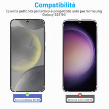 Carica l'immagine nel visualizzatore di Gallery, ZhuoFan Pellicola Vetro Temperato per Samsung Galaxy S24 5G, 2+2 Pezzi