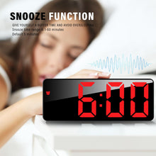 Carica l'immagine nel visualizzatore di Gallery, JQGO Sveglia Digitale da Comodino, Sveglia Digitale da Comodino Snooze con Visualizzazione, Ampio Display LED Digitale/D