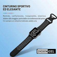 Carica l'immagine nel visualizzatore di Gallery, Cinturino Sportivo in Silicone Compatibile con Apple Watch 49mm 46mm 45mm 44mm 42mm per Uomo e Donna Leggero per Ultra 3