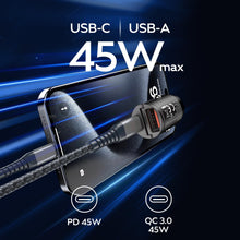 Carica l'immagine nel visualizzatore di Gallery, Wicked Chili 45W Tiny Caricabatterie per Auto, Caricatore Rapido Doppio Adattatore USB Accendisigari, Fast Charger per i