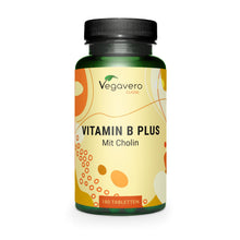 Carica l'immagine nel visualizzatore di Gallery, VITAMINA B Complex Alto Dosaggio | B1, B2, B3, B5, B6, B7 (Biotina), B9 (Acido Folico), B12 + Colina | Prodotto in Germa