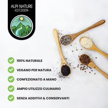 Carica l'immagine nel visualizzatore di Gallery, Alpi Nature Semi di Chia 500g, Semi di Chia Neri Interi e Crudi per Frullati, Yogurt e Muesli