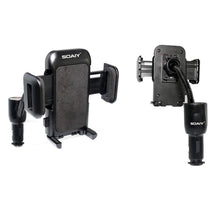 Carica l'immagine nel visualizzatore di Gallery, 3 in 1 Supporto smartphone per auto Porta cellulare auto con Doppia USB e Braccio Regolabile 360° Visualizza la tensione