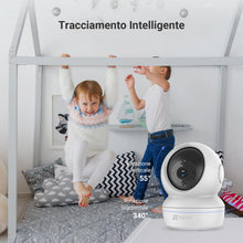 Carica l'immagine nel visualizzatore di Gallery, EZVIZ C6N Telecamera Wi-Fi Interno 1080p Videocamera Sorveglianza Interno Pan/Tilt/Zoom Compatibile con Alexa, Rotazione