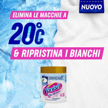 Carica l'immagine nel visualizzatore di Gallery, Vanish Oxi Action Multipower Polvere Bianco Splendente, Smacchiatore per Capi Bianchi, 1 Confezione da 500 g per Bucato,