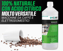Carica l'immagine nel visualizzatore di Gallery, EQM - ECO-212 - Decalcificante Macchina Caffè 1L - Anticalcare Universale