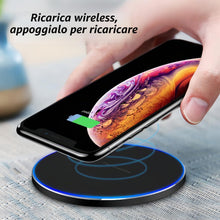 Carica l'immagine nel visualizzatore di Gallery, Flintronic Caricatore Wireless Charger, 15 W Caricabatterie Senza Fili Portatile Rapida Caricabatterie Wireless per iPho