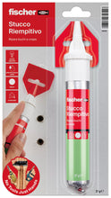 Carica l'immagine nel visualizzatore di Gallery, Fischer Stucco Veloce con Spatola Integrata per Coprire Fori e Crepe nel Muro, Pronto all'Uso, Bianco, 70 ml, 552152
