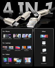 Carica l'immagine nel visualizzatore di Gallery, RAVIAD Multi Cavo di Ricarica [1M] 4 in 1 Multiplo Cavetto 60W PD con USB C