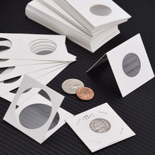 Carica l'immagine nel visualizzatore di Gallery, 300 Pezzi Cartoncini per Monete Flip Mega Assortimento, 2 da 2 Pollici per Rifornimenti di Raccolta Monete (6 Dimensioni