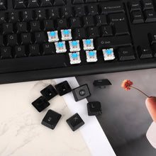 Carica l'immagine nel visualizzatore di Gallery, 100pz Interruttori Meccanici per Tastiera, 3 Pin Blu Antipolvere e Impermeabili Interruttori Clicky per Tastiere Meccani