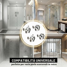 Carica l'immagine nel visualizzatore di Gallery, 4 Set Rulli Per Porta Doccia.Rotelle Box Doccia Diametro e' 23 mm. Ruote Della Doccia per Vetro 4-6 mm.Rulli Doccia per 