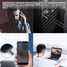 Carica l'immagine nel visualizzatore di Gallery, Cavo Audio Microfono Cuffie 2 in 1, Sdoppiatore Cuffie Microfono, Adattatore Jack 3,5mm Maschio a Femmina, Adattatore Sp