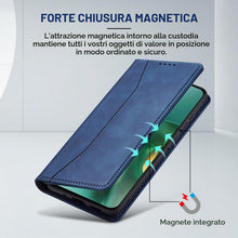 Carica l'immagine nel visualizzatore di Gallery, Jasonyu Cover per Motorola Edge 60 Neo, Portafoglio PU Pelle, Blu