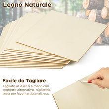 Carica l'immagine nel visualizzatore di Gallery, LotFancy 12 Fogli Compensato 3 mm, 30 x 30cm, Pannello Compensato Fai da Te