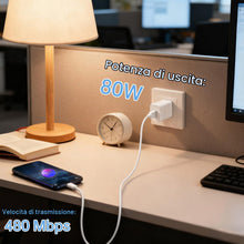 Carica l'immagine nel visualizzatore di Gallery, 80W Caricabatterie USB-C per Op po Super VOOC, con Cavo USB C 1M
