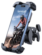 Carica l'immagine nel visualizzatore di Gallery, Lamicall Supporto Telefono Bicicletta, Porta Cellulare Moto - Aggiornato Clip del Manubrio di Installazione Rapida, Port