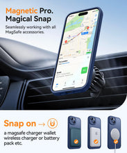 Carica l'immagine nel visualizzatore di Gallery, CANSHN Cover Magnetica per iPhone 15, Compatibile con MagSafe, [Protezione Completa Della Fotocamera], Custodia Trasluci