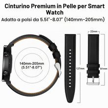 Carica l'immagine nel visualizzatore di Gallery, Cinturino per Amazfit GTR 3 Pro, 22mm Cinturino in Pelle per Amazfit GTR 4, GTR 3, GTR 2, GTR 2e, GTR 47mm, Amaz fit Str
