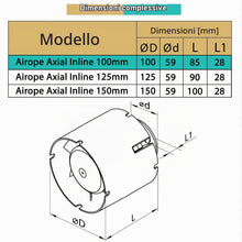 Carica l'immagine nel visualizzatore di Gallery, 100 mm Estrattore Assiale,Ventilatore In linea Alta Qualità,Molto Silenzioso,Basso Consumo, per Bagno,WC, Cucina, Uffici