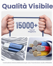 Carica l'immagine nel visualizzatore di Gallery, MOGOOD Adattatore USB C a Jack 3,5mm 0,12M DAC HiFi Presa Femmina TRRS