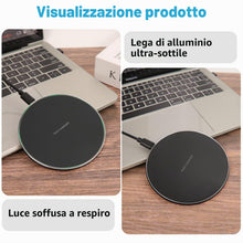 Carica l'immagine nel visualizzatore di Gallery, 2 Pezzi Caricatore Wireless Ricarica Rapida per iPhone 16/15/14/13/12/11