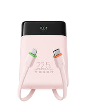 Carica l'immagine nel visualizzatore di Gallery, VEGER 10000mAh Powerbank con Cavi Integrati 22.5W Ricarica Rapida Portatile