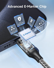 Carica l'immagine nel visualizzatore di Gallery, RAVIAD Cavo USB C USB C 100W [2Pezzi 0.3M] Cavo USB Type-C PD3.0 5A