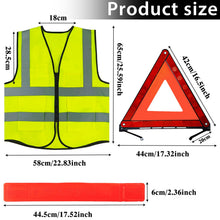 Carica l'immagine nel visualizzatore di Gallery, Triangolo Auto Omologato Kit, 2in1 Kit Auto Emergenza
