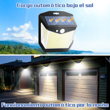 Carica l'immagine nel visualizzatore di Gallery, Solare Luci LED Esterno Giardino: 248 LED Luce Esterne 6 Pezzi con Pannello Solari con Sensore da Movimento 3 Modos 270°