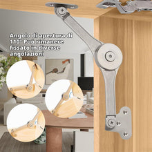 Carica l'immagine nel visualizzatore di Gallery, 2 Pz Supporto Cerniera per Ante a Ribalta, Cerniere Pieghevoli per Porte Coperchio, Cerniere a Ribalta a 75/90/110 Gradi