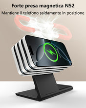 Carica l'immagine nel visualizzatore di Gallery, Stazione di Ricarica Magnetica 3 in 1, Compatibile MagSafe