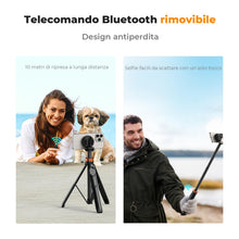 Carica l'immagine nel visualizzatore di Gallery, K&amp;F CONCEPT Treppiede Bastone Selfie Magnetico 162Cm Per Cellulare