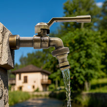 Carica l'immagine nel visualizzatore di Gallery, Rubinetto da giardino in ottone con valvola a sfera per esterni da