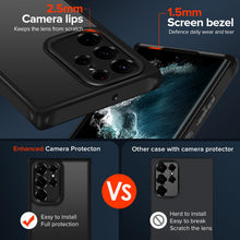 Carica l'immagine nel visualizzatore di Gallery, iVoler Cover Opaca per Samsung Galaxy S22 Ultra 5G, [Protezione Della Fotocamera] [Antiurto di Grado Militare] Custodia 