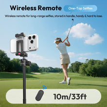 Carica l'immagine nel visualizzatore di Gallery, ULANZI MT-44B Treppiedi Doppio Slot per Cellulare e Mirrorless 150 cm Nero