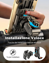 Carica l'immagine nel visualizzatore di Gallery, Porta Cellulare Moto e Bici, Ultra Stabile &amp; 360° Rotabile