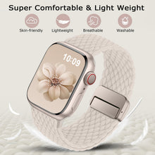 Carica l'immagine nel visualizzatore di Gallery, Higgs Cinturino Intrecciato Compatibili con Cinturini Apple Watch 38mm 40mm 41mm 42mm Uomo e Donna,Chiusura Magnetica in