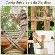 Carica l'immagine nel visualizzatore di Gallery, corda di canapa naturale, Corda Sisal per Tiragraffi per Gatti da 8mm *10m, Cordas Decorativa, Spago per Giardinaggio, C