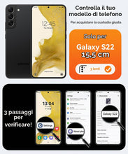 Carica l'immagine nel visualizzatore di Gallery, CANSHN Magnetica Cover per Samsung Galaxy S22 (6.1 Pollici), [Protezione Completa Della Fotocamera] Custodia Traslucida 