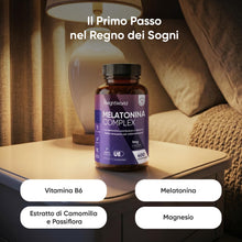 Carica l'immagine nel visualizzatore di Gallery, Melatonina 1mg e Camomilla, 400 Micro Compresse Vegane, 1 Compressa a Sera