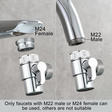 Carica l'immagine nel visualizzatore di Gallery, Doccetta per Bidet e Lavandino Kit Include 1 Doccetta per Lavandino, 1 Deviatore per Rubinetto e 1 Tubo Doccia da 1,5m, 
