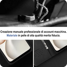 Carica l'immagine nel visualizzatore di Gallery, Giyer Cover per Honor 400 Smart Custodia con Vetro Temperato, Premium Pelle PU Portafoglio Slot per Scheda RFID Antifurt